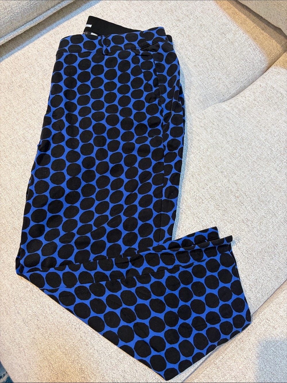 Lane Bryant Blue and Black Abstract Print Pants